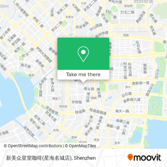 新美众皇室咖啡(星海名城店) map