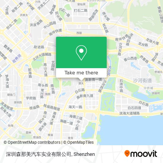 深圳森那美汽车实业有限公司 map