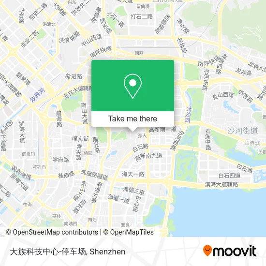 大族科技中心-停车场 map