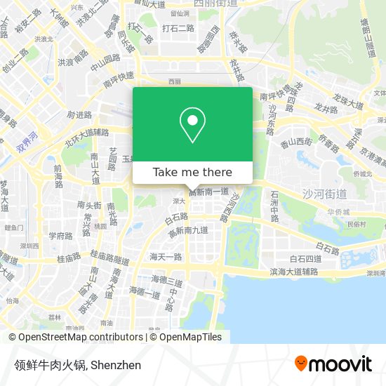 领鲜牛肉火锅 map