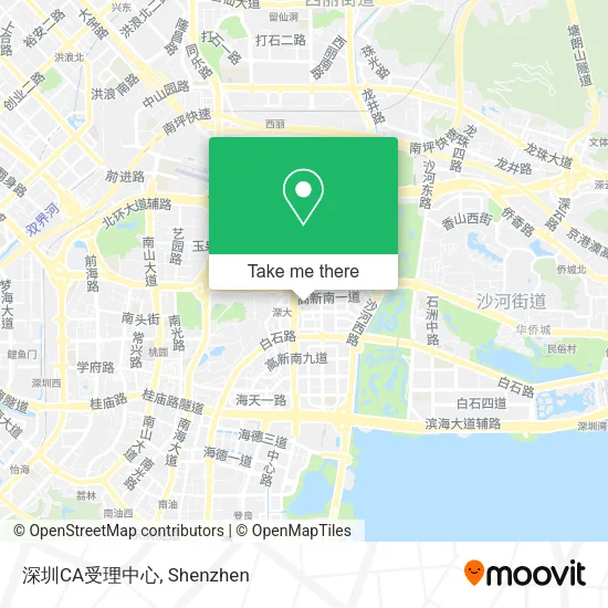 深圳CA受理中心 map