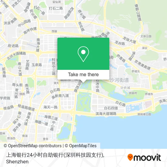 上海银行24小时自助银行(深圳科技园支行) map