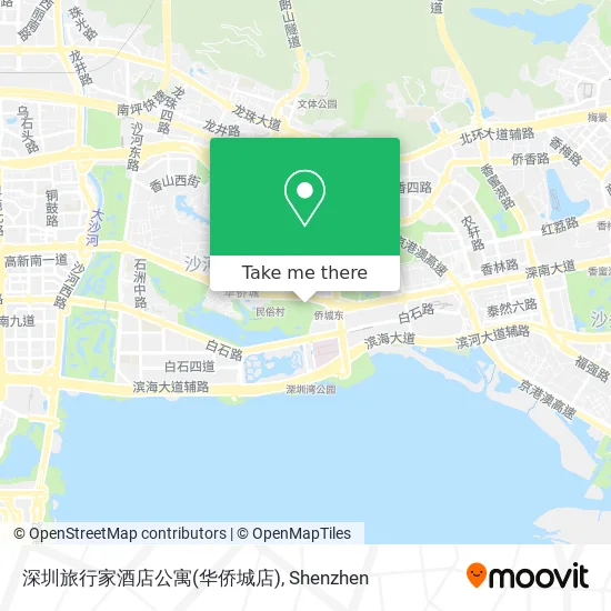 深圳旅行家酒店公寓(华侨城店) map