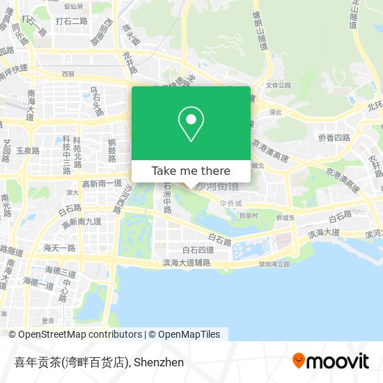 喜年贡茶(湾畔百货店) map