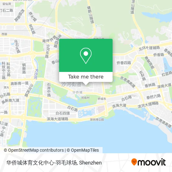 华侨城体育文化中心-羽毛球场 map
