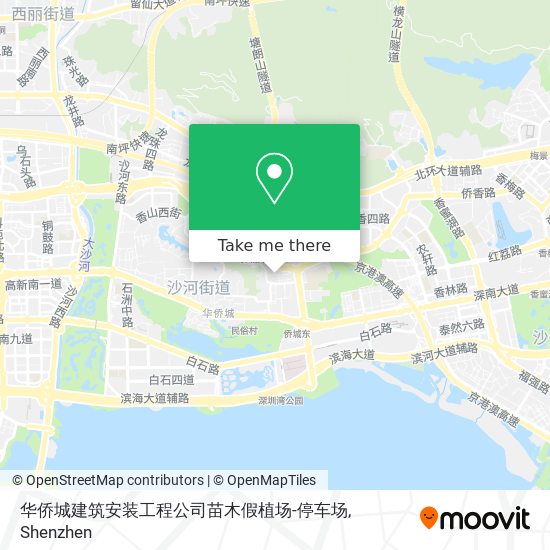 华侨城建筑安装工程公司苗木假植场-停车场 map