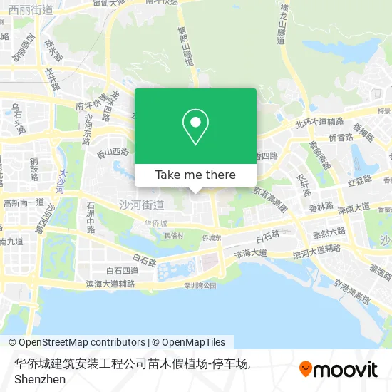 华侨城建筑安装工程公司苗木假植场-停车场 map