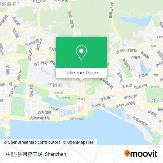 中航-沙河停车场 map