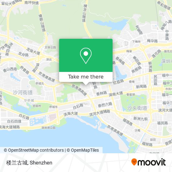 楼兰古城 map