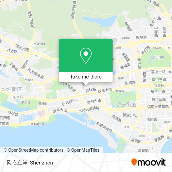 风临左岸 map