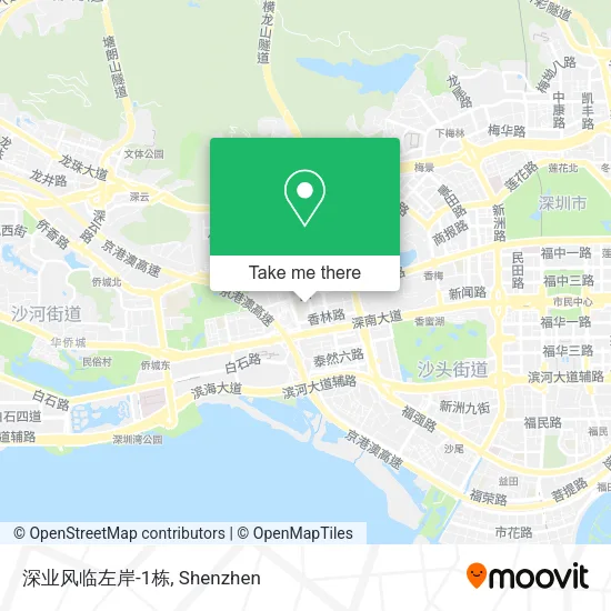 深业风临左岸-1栋 map