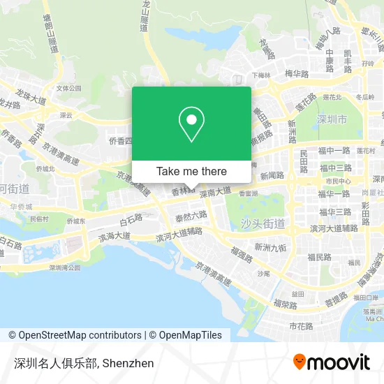 深圳名人俱乐部 map