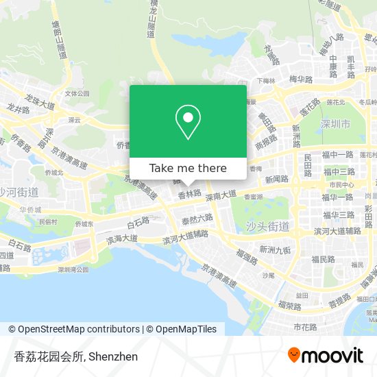 香荔花园会所 map