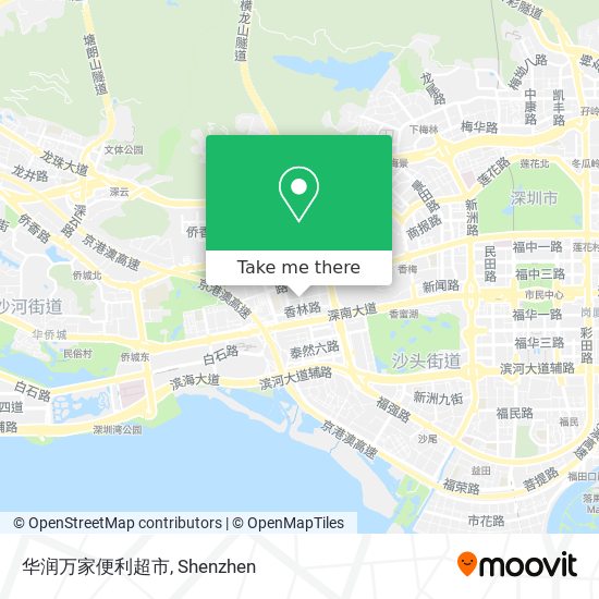 华润万家便利超市 map