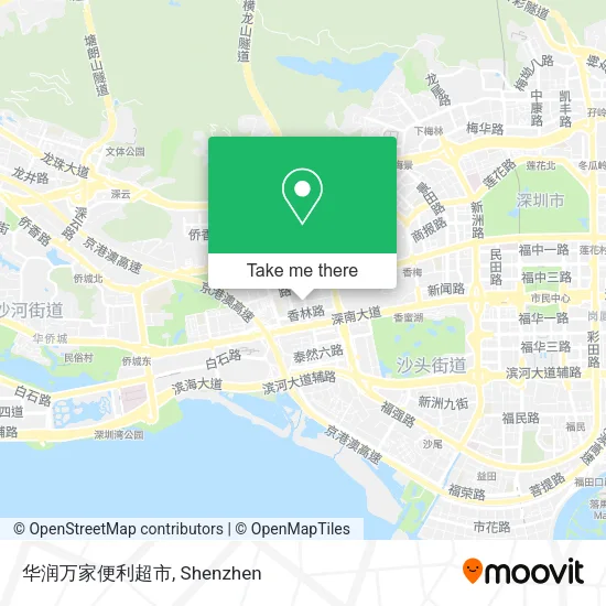 华润万家便利超市 map
