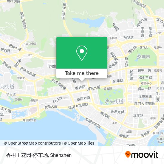 香榭里花园-停车场 map