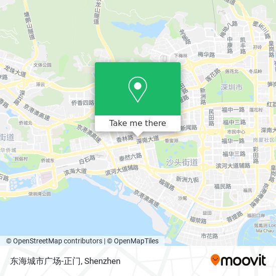 东海城市广场-正门 map