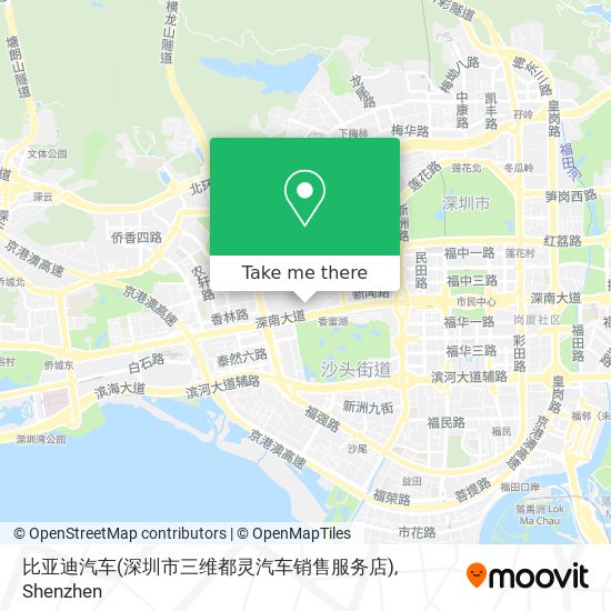 比亚迪汽车(深圳市三维都灵汽车销售服务店) map