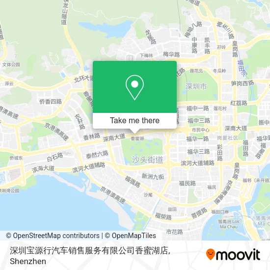 深圳宝源行汽车销售服务有限公司香蜜湖店 map