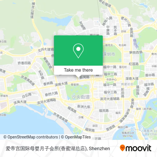 爱帝宫国际母婴月子会所(香蜜湖总店) map