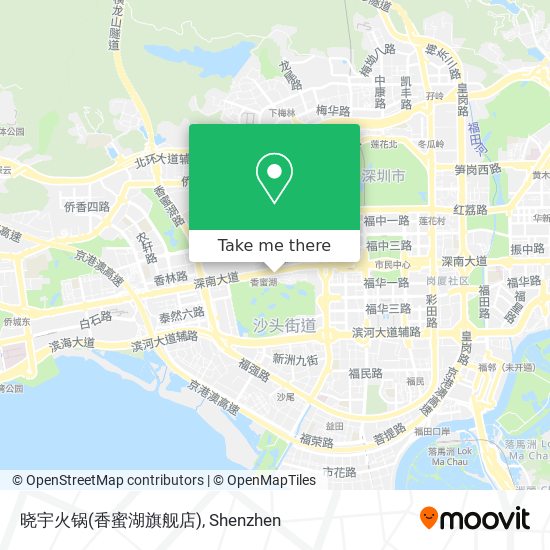 晓宇火锅(香蜜湖旗舰店) map