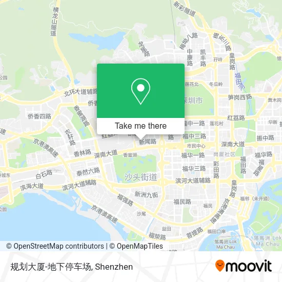 规划大厦-地下停车场 map