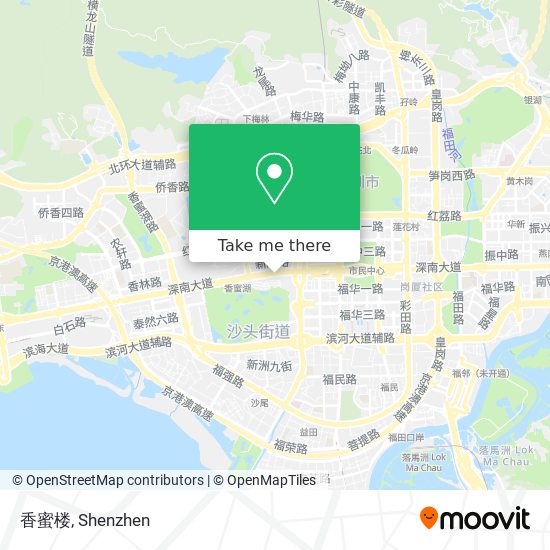 香蜜楼 map