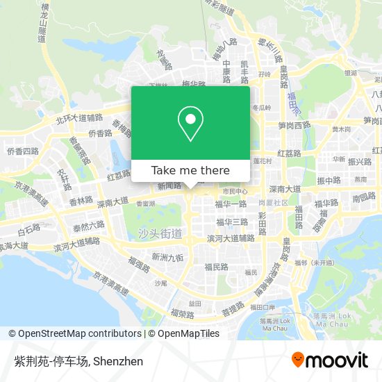 紫荆苑-停车场 map