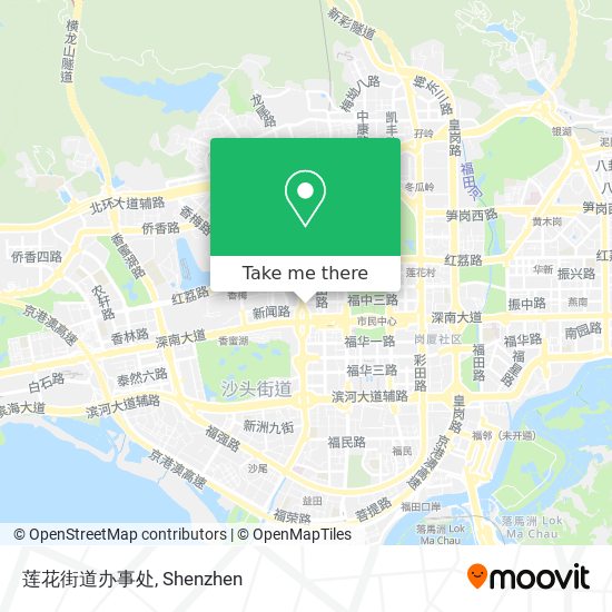 莲花街道办事处 map