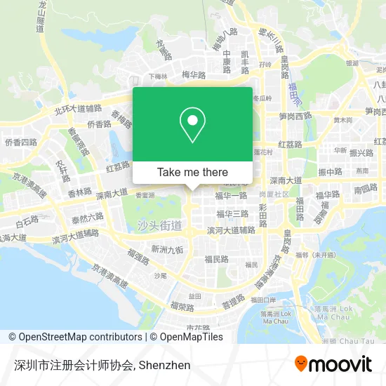 深圳市注册会计师协会 map