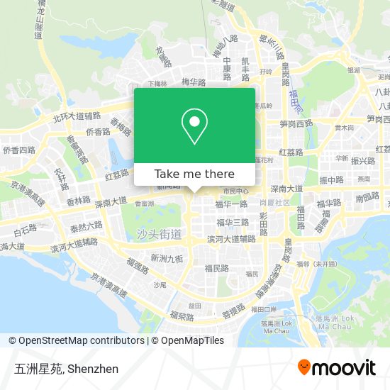 五洲星苑 map