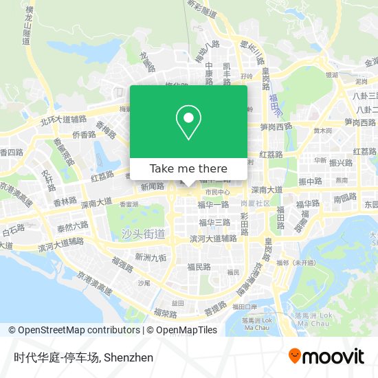 时代华庭-停车场 map