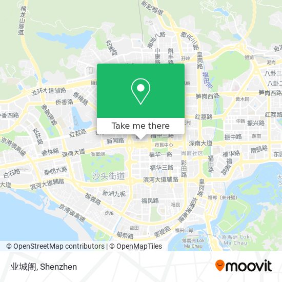 业城阁 map