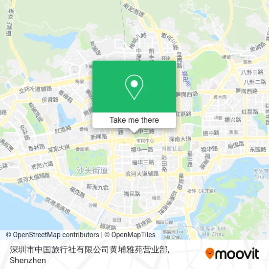 深圳市中国旅行社有限公司黄埔雅苑营业部 map