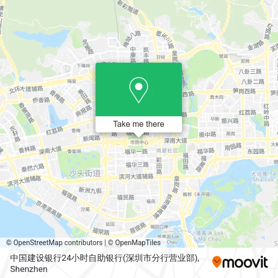 中国建设银行24小时自助银行(深圳市分行营业部) map