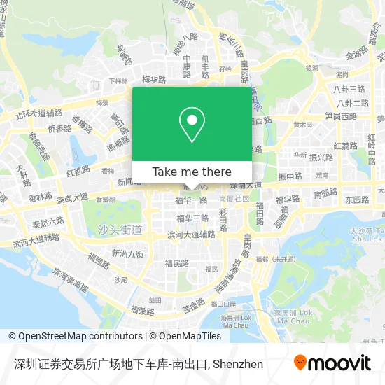 深圳证券交易所广场地下车库-南出口 map