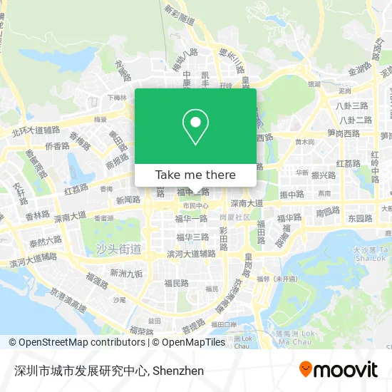 深圳市城市发展研究中心 map