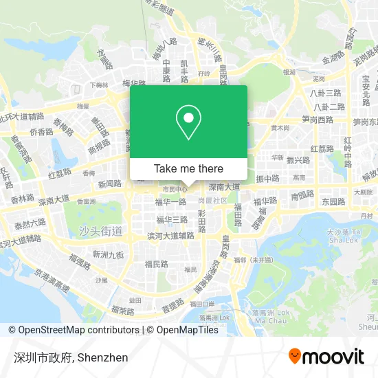深圳市政府 map