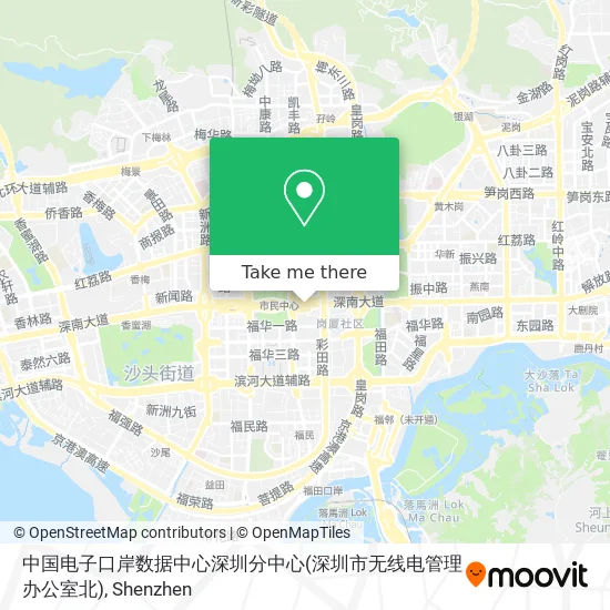 中国电子口岸数据中心深圳分中心(深圳市无线电管理办公室北) map