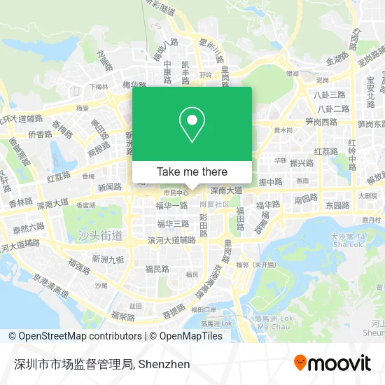 深圳市市场监督管理局 map
