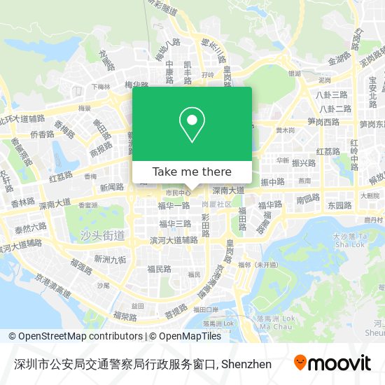 深圳市公安局交通警察局行政服务窗口 map