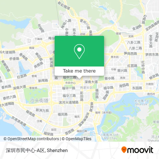 深圳市民中心-A区 map