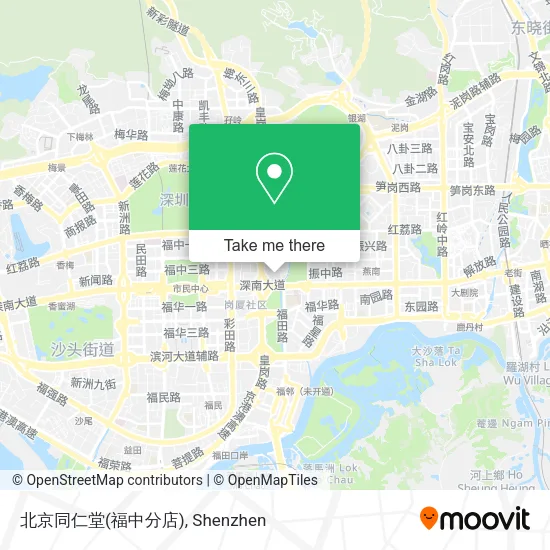 北京同仁堂(福中分店) map