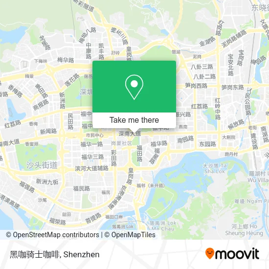 黑咖骑士咖啡 map