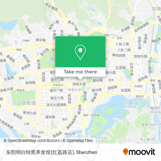 东熙明白转黑养发馆(红荔路店) map