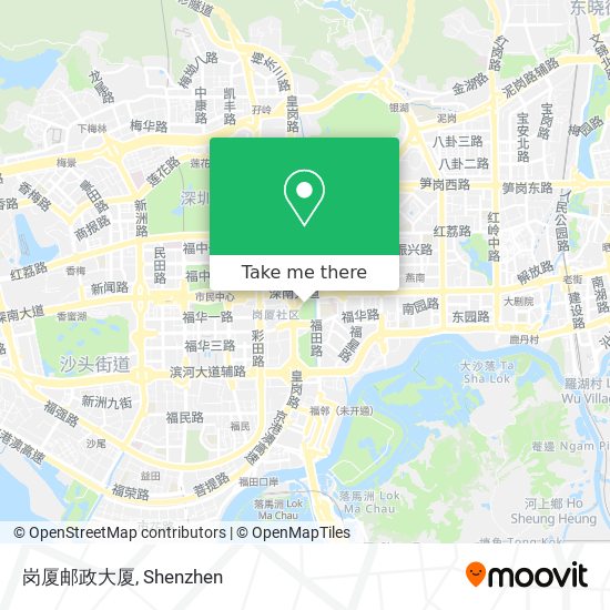 岗厦邮政大厦 map