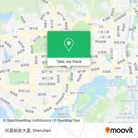 岗厦邮政大厦 map