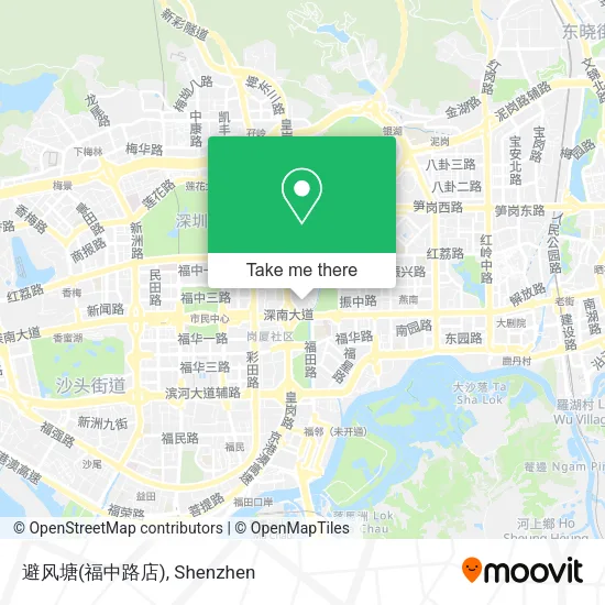 避风塘(福中路店) map