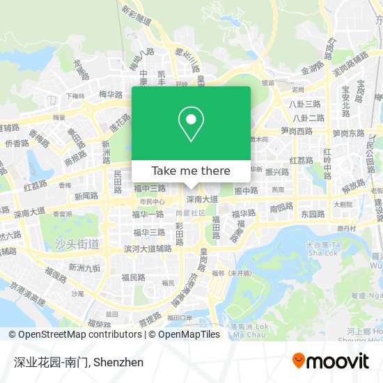 深业花园-南门 map