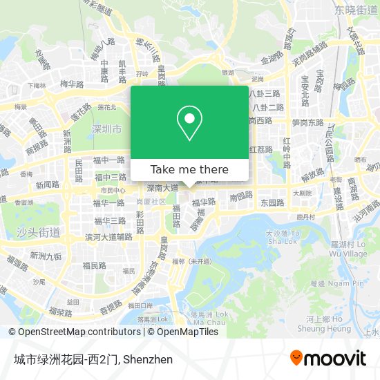 城市绿洲花园-西2门 map